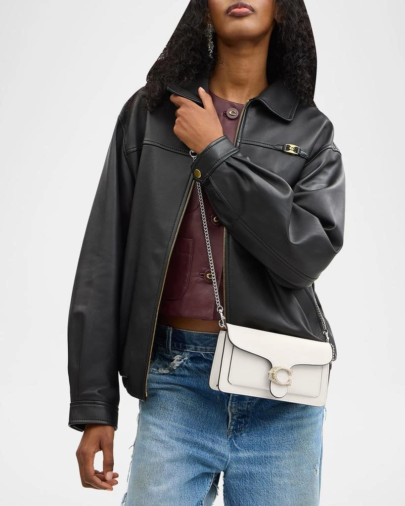 Coach Tabby Leather Clutch Bag with Chain 2