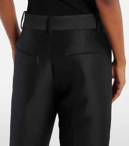 Khaite Cam wool and silk faille straight pants 6
