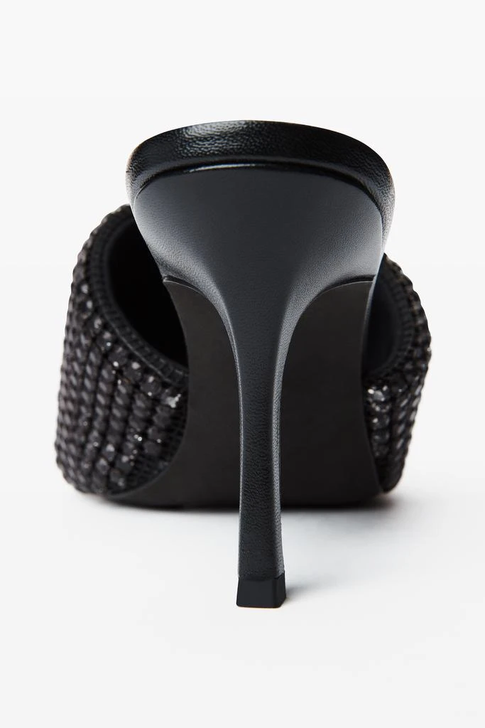 Alexander Wang Heiress 85mm Mule Sandal in Crystal Mesh 5