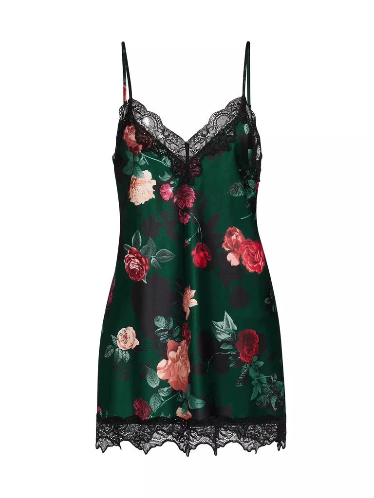In Bloom Elora Floral Satin Chemise 1
