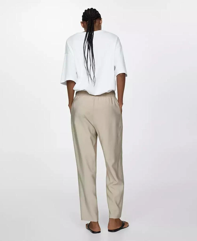 Mango Women's Drawstring Jogger Trousers 7
