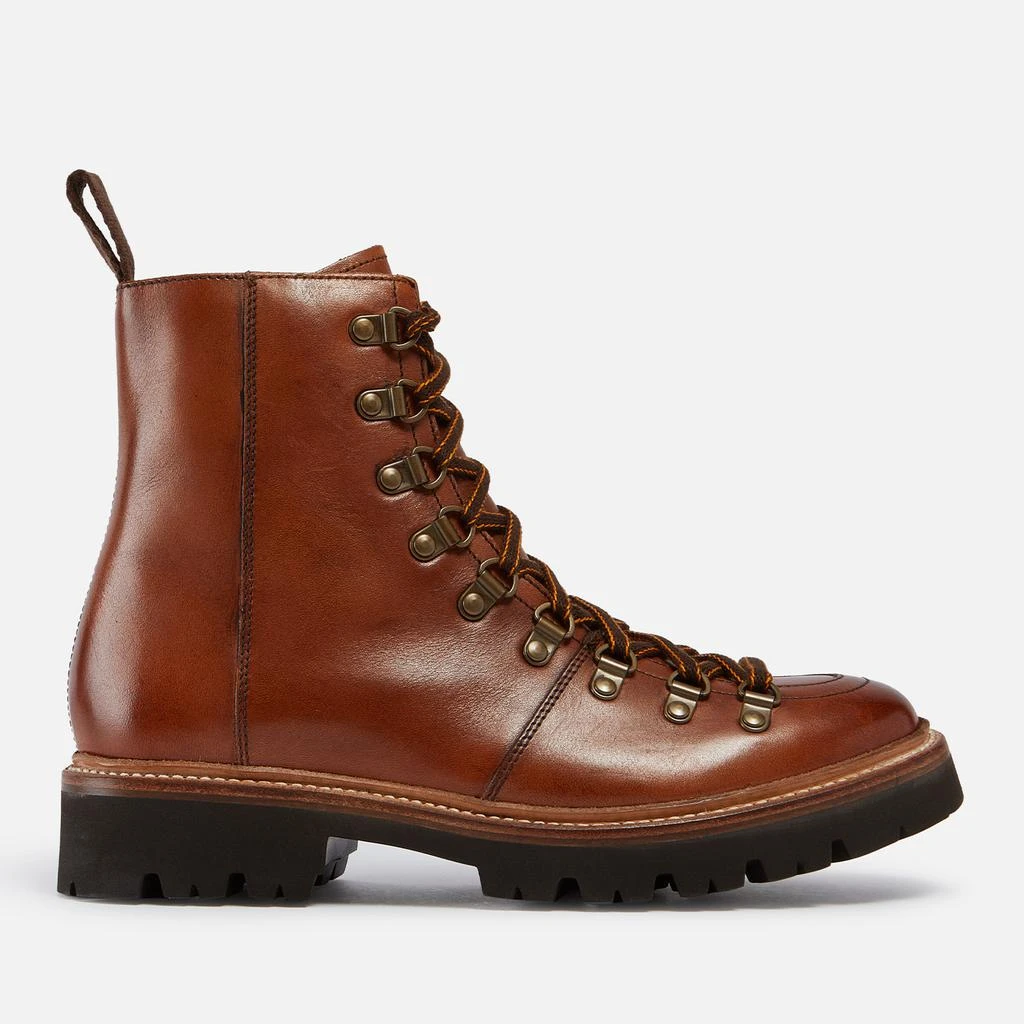 Grenson Women's Nanette Hand Painted Leather Hiking Style Boots - Tan 1