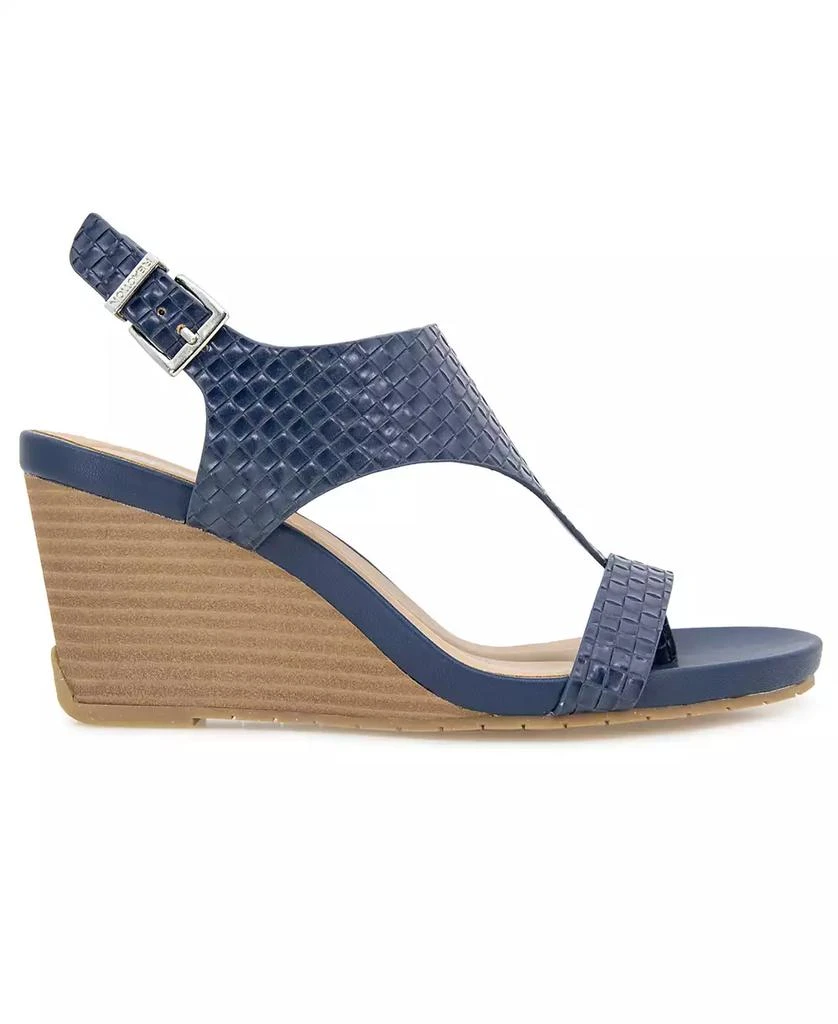 Kenneth Cole Women's Greatly Thong Almond Toe Wedge Sandals 2