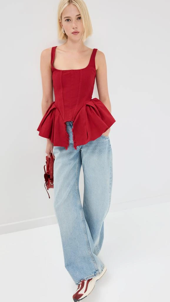 Marques Almeida Corset with Pleated Hip Panels 4
