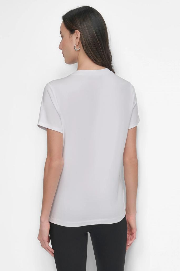 DKNY SHORT SLEEVE STUD LOGO TEE