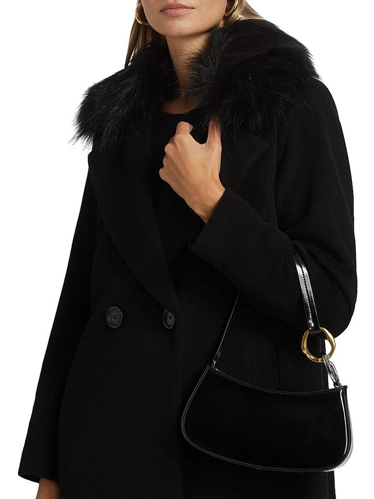 Mercer Collective Madison Fur Collar Maxi Wool Coat 7