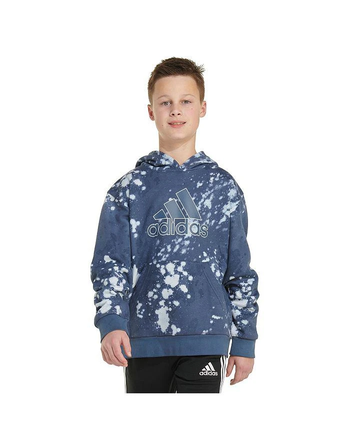 Adidas Boys' Bleach Wash Logo Hoodie - Big Kid 3