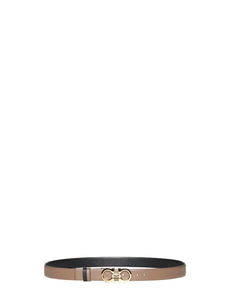 Salvatore Ferragamo FERRAGAMO | Caraway seed leather Gancini reversible belt | Women | 80 2