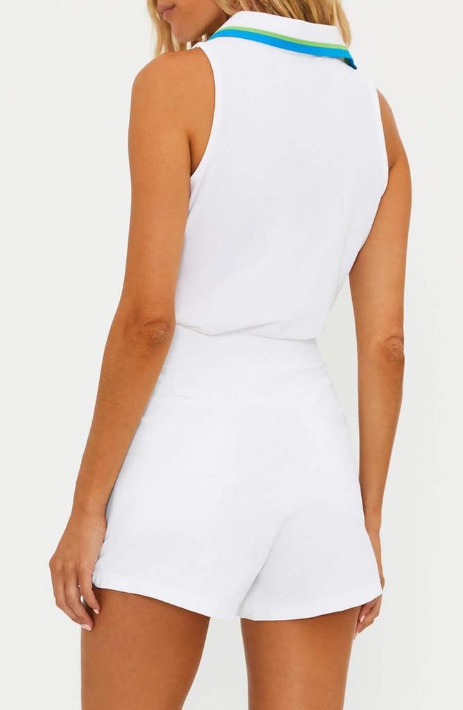 Beach Riot Zena Sleeveless Half Zip Polo