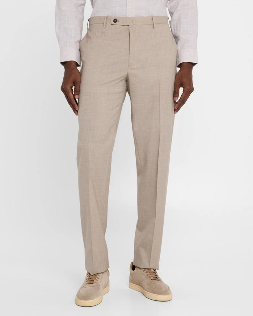 Incotex Ivory Men's Super 130s Tropical Wool Pants 4