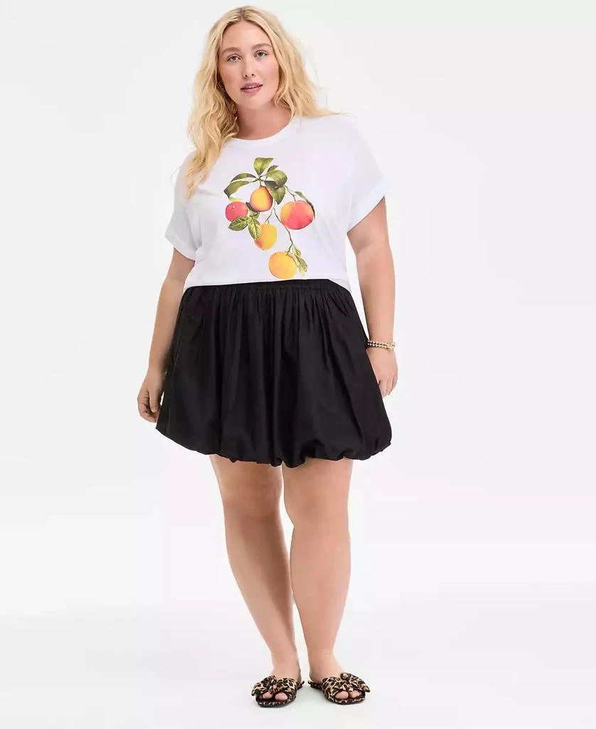 On 34th Trendy Plus Size Orange Graphic T-Shirt, Exclusively at Macy's 2