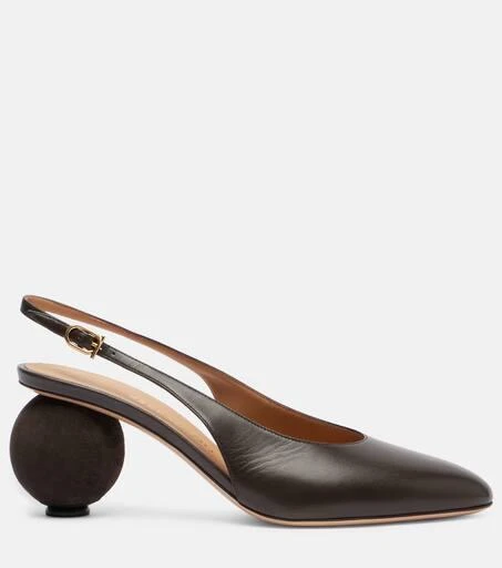 Salvatore Ferragamo Tessie 70 leather slingback pumps 4