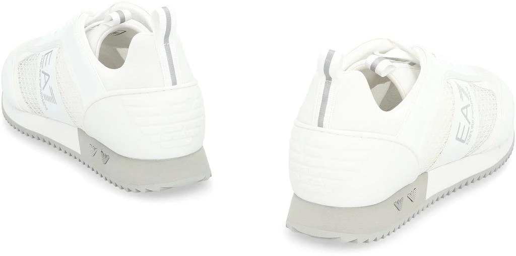 Emporio Armani Ea7 Emporio Armani Mesh And Vegan Leather Low-Top Sneakers 4