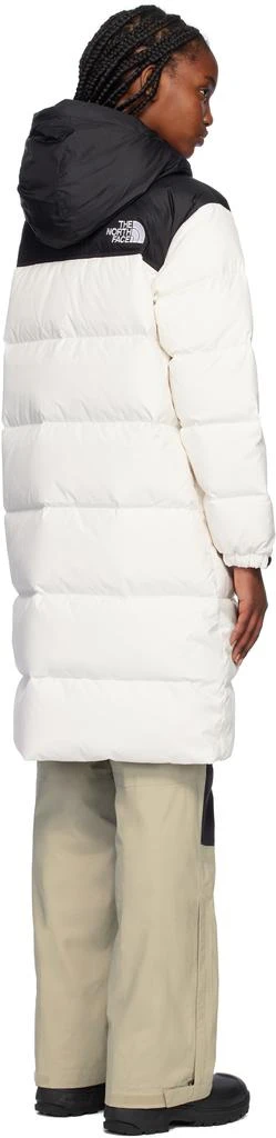 The North Face White & Black Nuptse Down Coat 3