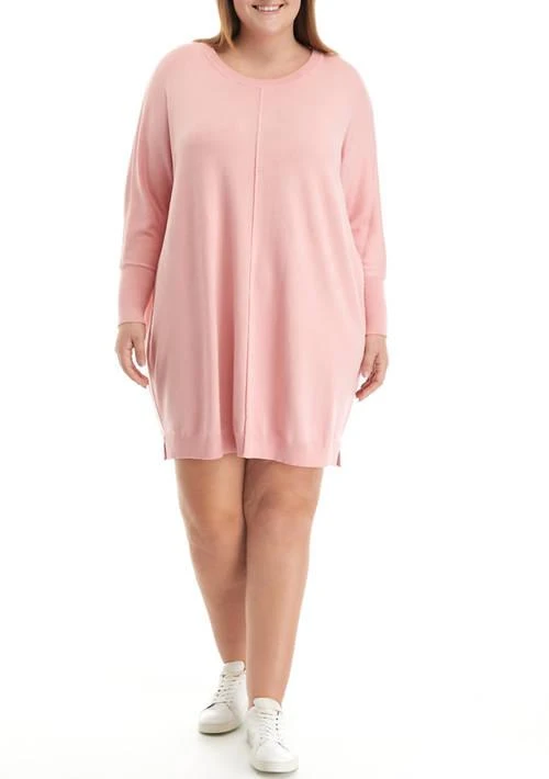 Wonderly Plus Size Long Sleeve Sweater Dress 1