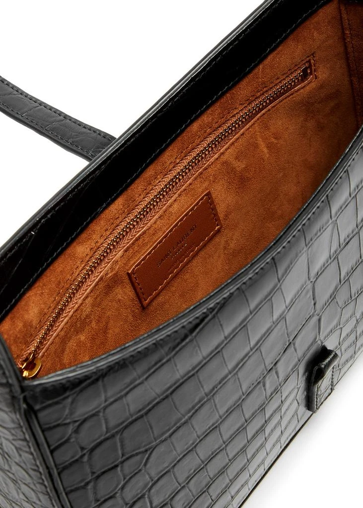 Yves Saint Laurent Le 5 à 7 crocodile-effect leather shoulder bag 4