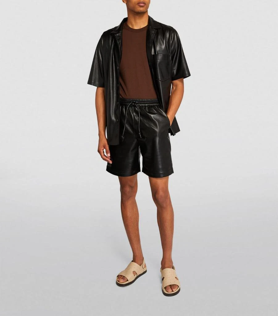 Nanushka Faux Leather Shorts 2