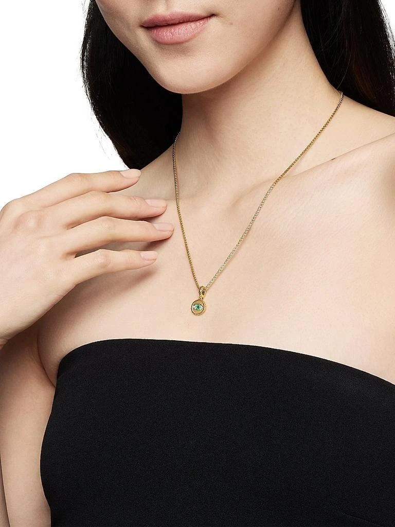 David Yurman Evil Eye Amulet in 18K Yellow Gold 2