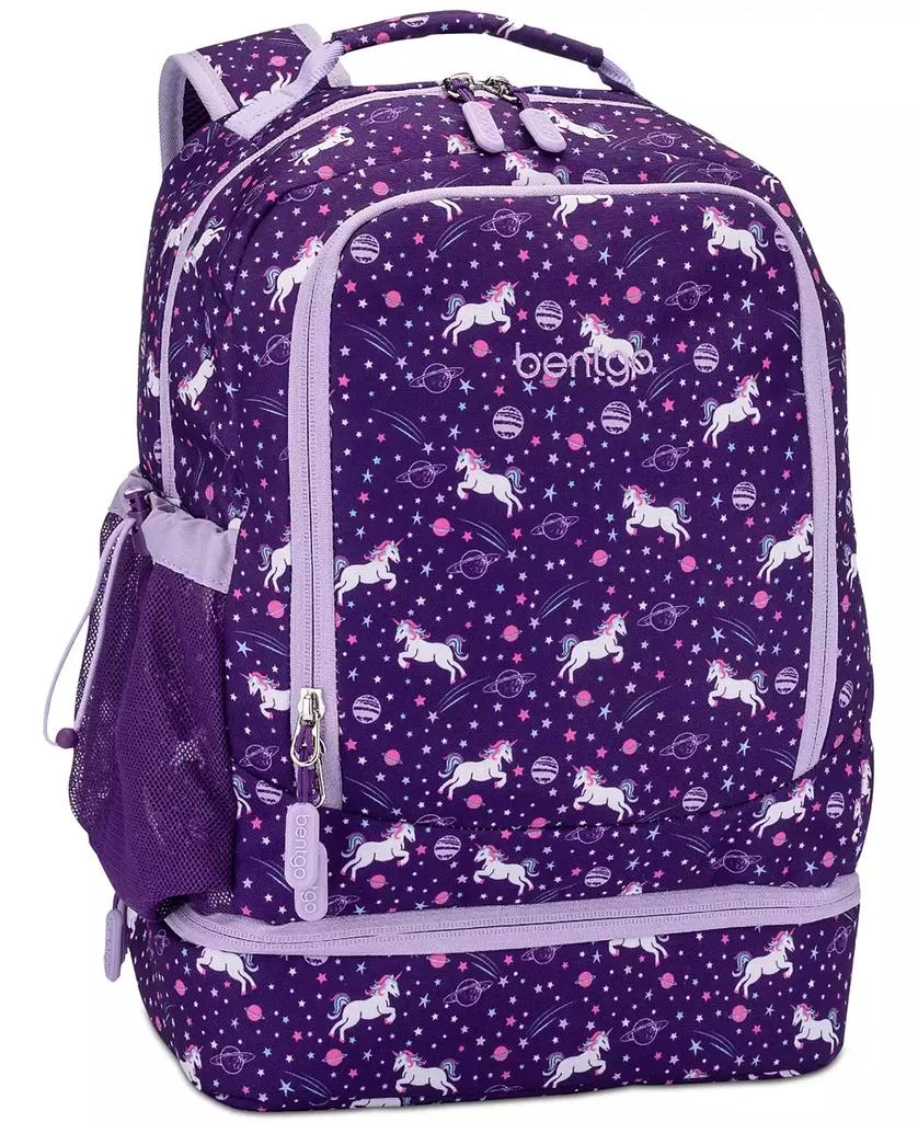 Bentgo Kids Prints 2-in-1 Backpack & Lunch Bag - Unicorn 1