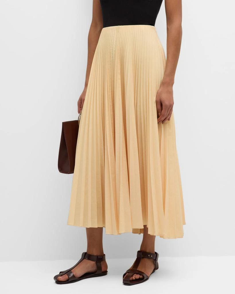 Tatum Ruched Leather Skirt Tatum Ruched Leather Skirt