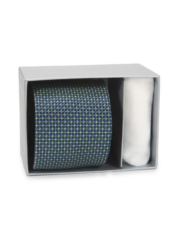 Hickey Freeman 2-Piece Tie & Pocket Square Set 2
