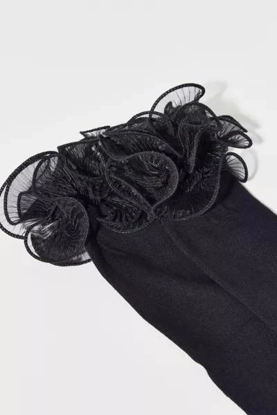 Urban Outfitters Chiffon Ruffle Knee High Sock 4