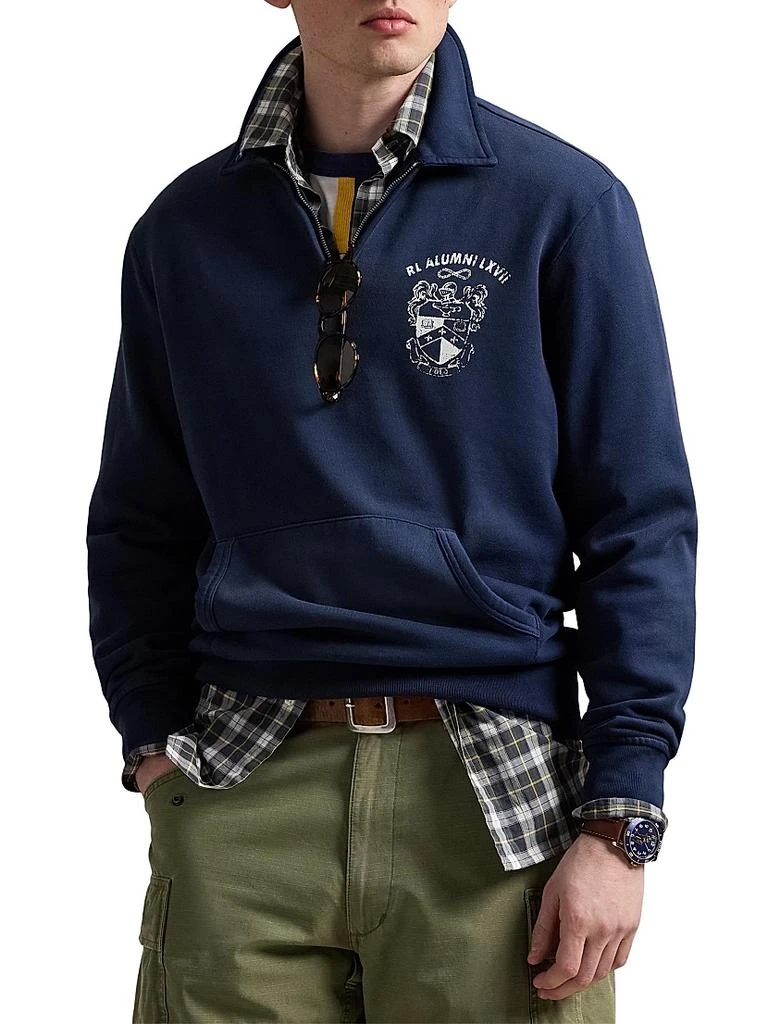 Ralph Lauren Fleece Half-Zip Collared Pullover 3