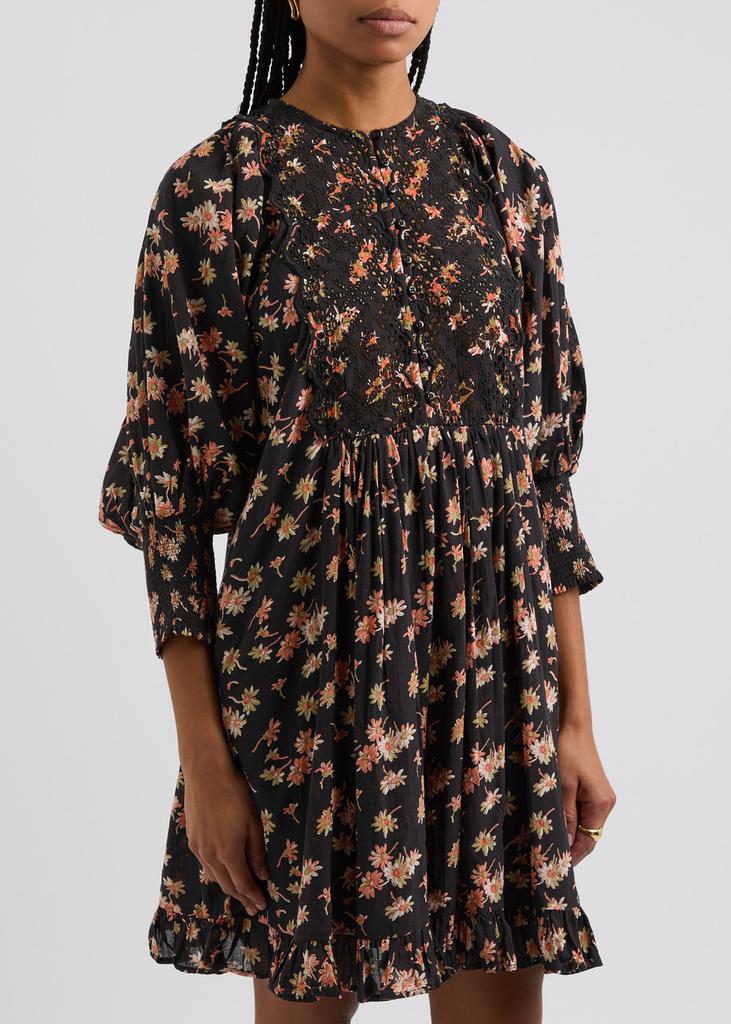 BYTIMO Floral-print cotton-blend mini dress