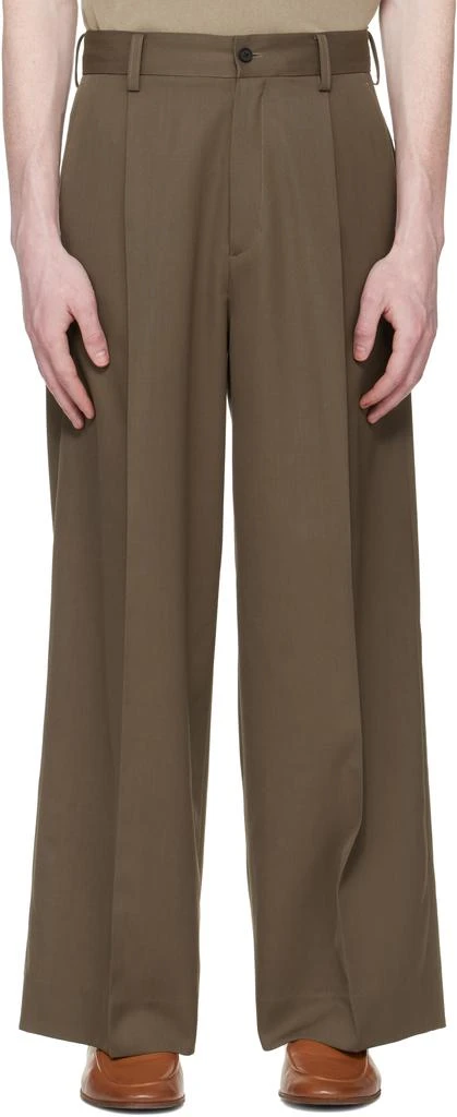 stein Taupe Extra Wide Trousers