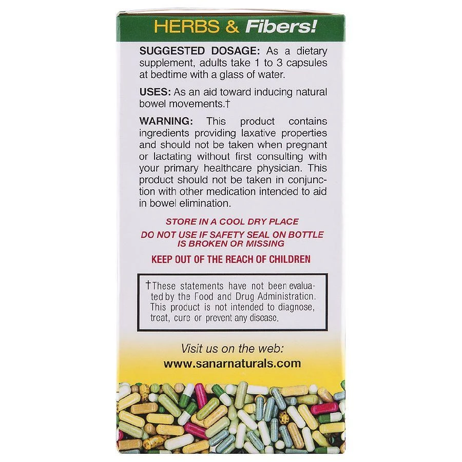 Sanar Naturals Colon Cleanser 2002 Dietary Supplement 450 mg Capsules 2