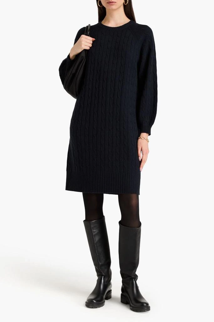 N.PEAL Cable-knit cashmere mini dress 2