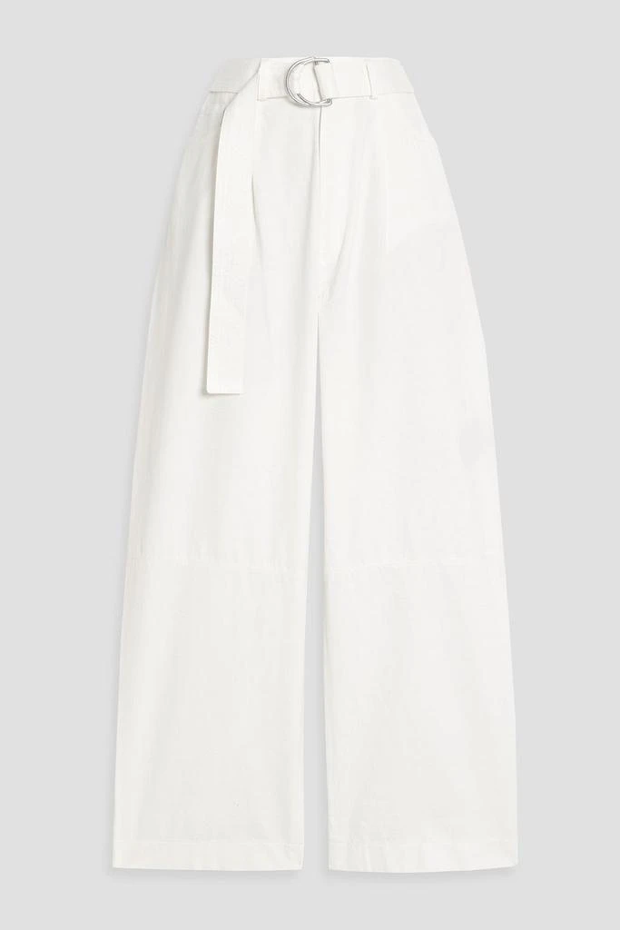 Nanushka Radia belted cotton-twill tapered pants 1