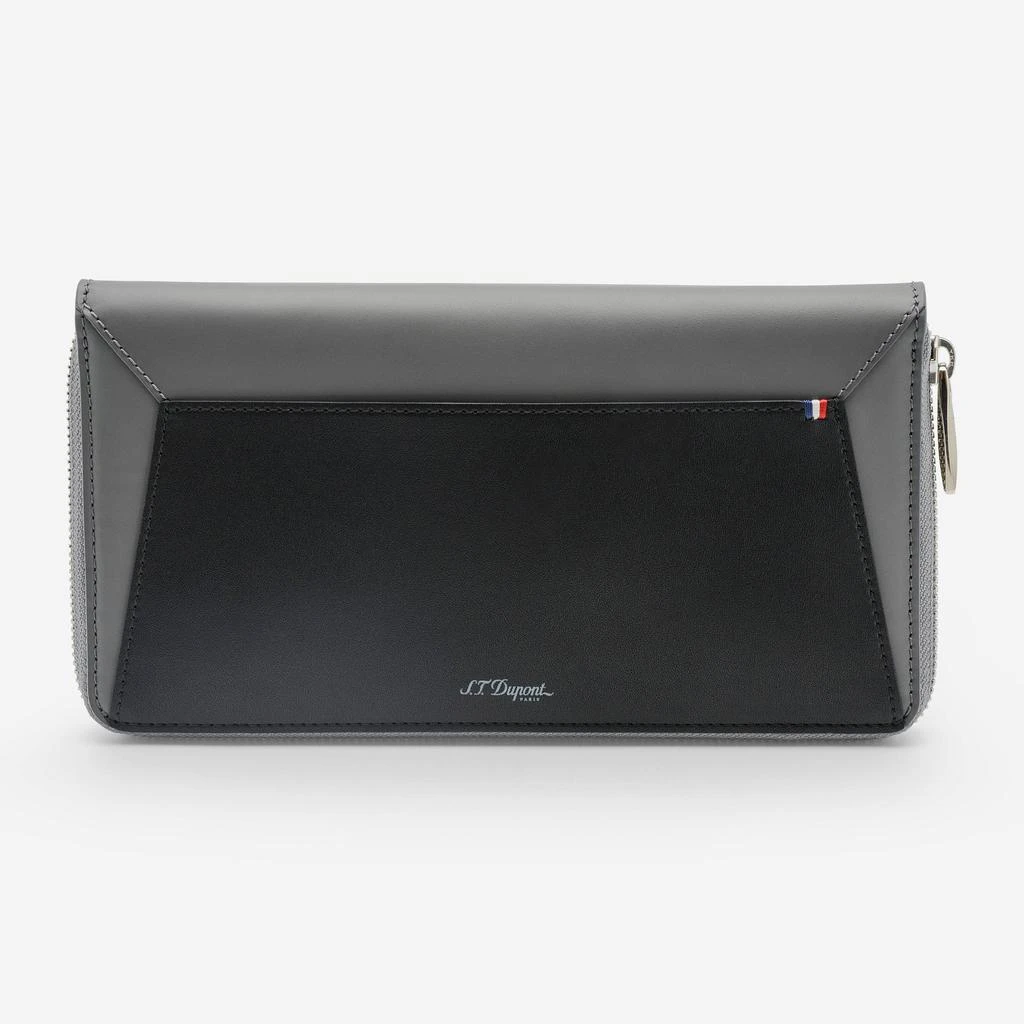 S.T. Dupont S.T. Dupont "Line D" Laser Grey and Black Cowhide Wallet 184501 1
