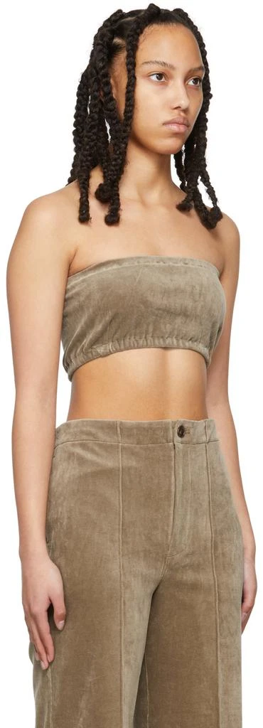 AURALEE Taupe Velour Bandeau 2