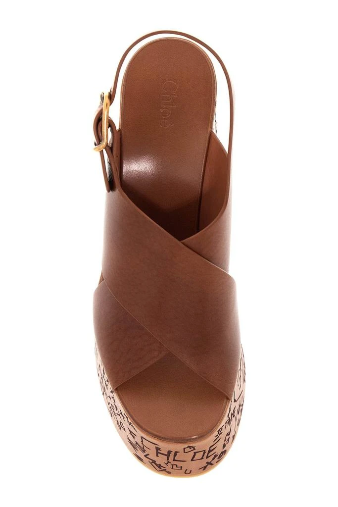 Chloé maxime wedge sandals with platform 2