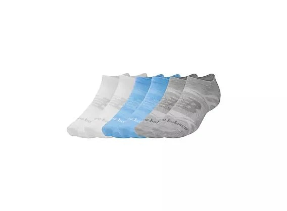 New Balance Flat Knit No Show Socks 6 Pack 3