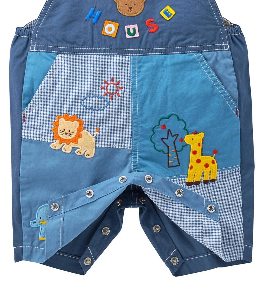 Miki House Cotton Embroidered Dungarees (6-36 Months) 4