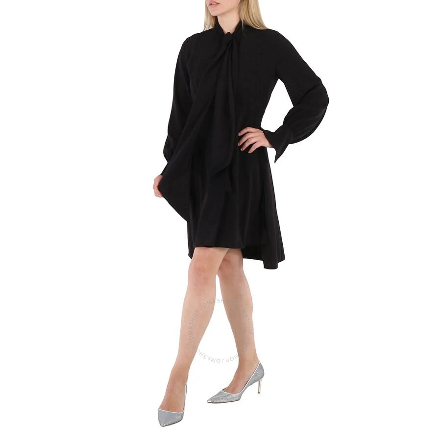 Chloé Ladies Black Pussy Bow Scallop Shift Dress 3