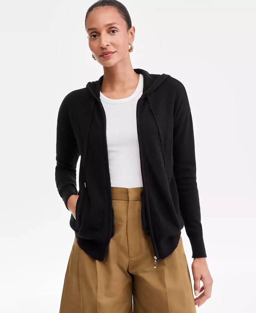 Charter Club Women's 100% Cashmere Zip Hoodie, Macy's Exclusive