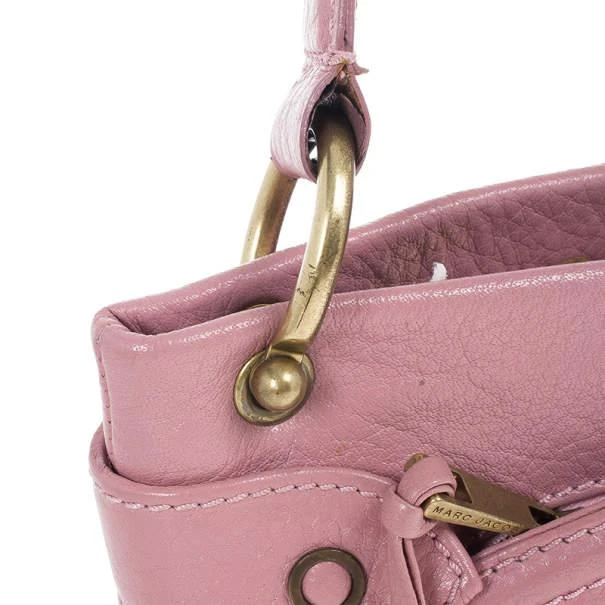 Marc Jacobs Marc Jacobs Pink Leather Lola Bag With Umbrella 6