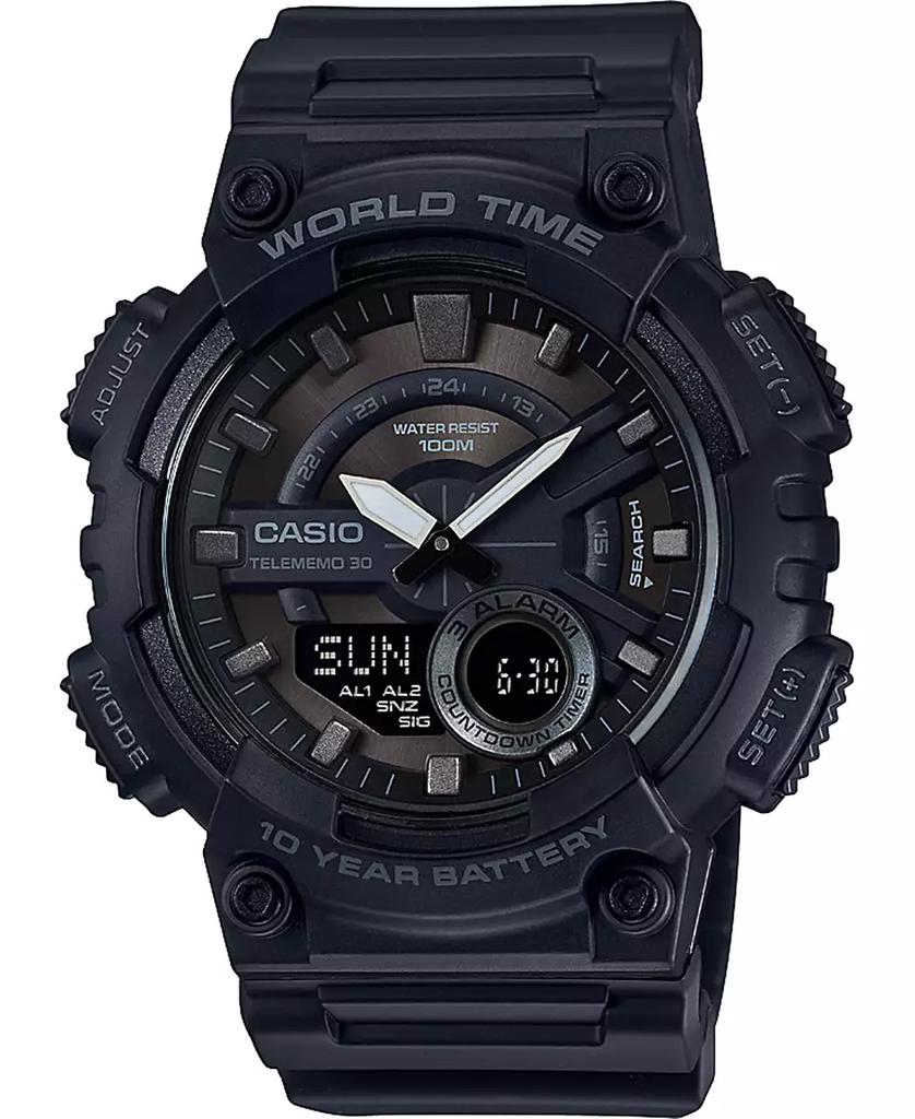 Men s Casio Resin Digital Watch Black