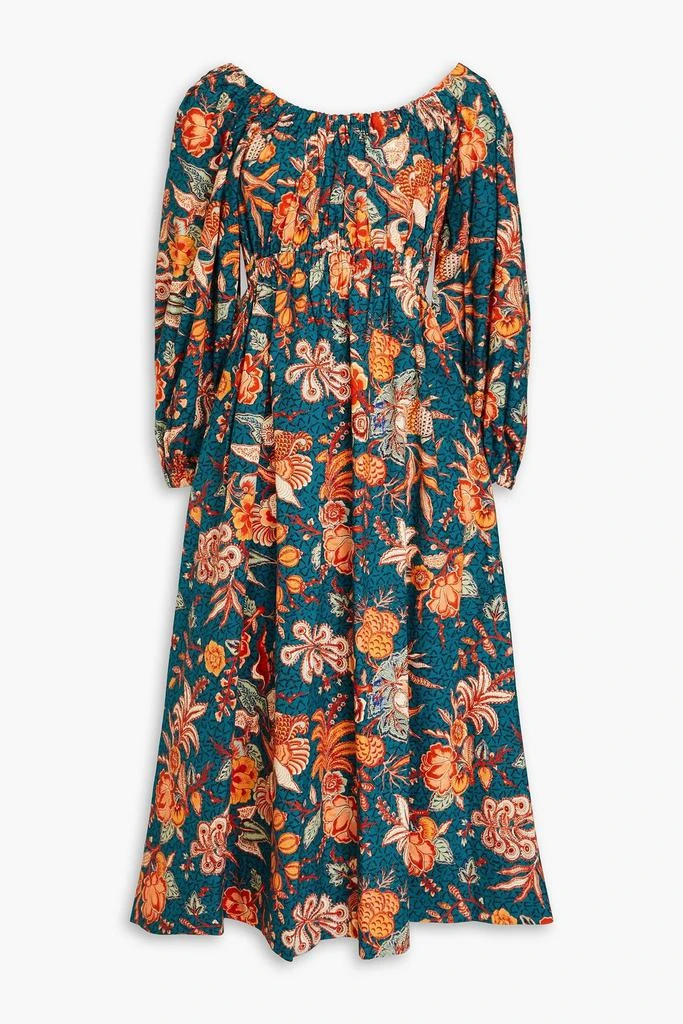 Ulla Johnson Helena floral-print cotton-poplin midi dress 1