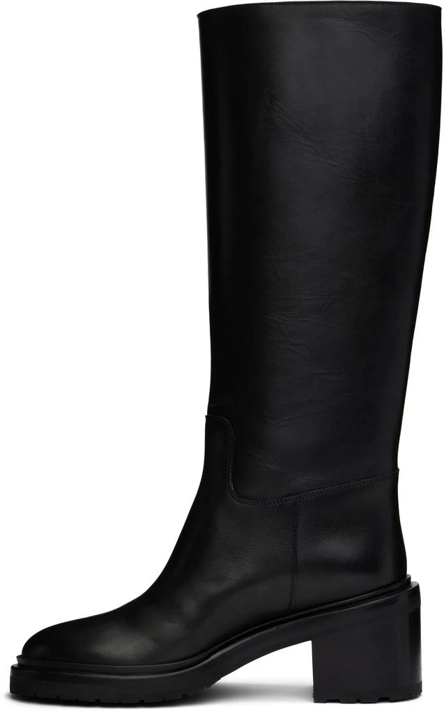 LEGRES Black Riding Heel Tall Boots 3