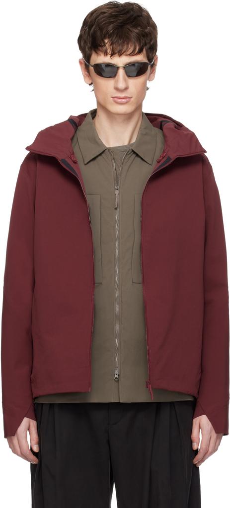 Veilance Burgundy Isogon MX Hoody Jacket - Jackets - BeyondStyle