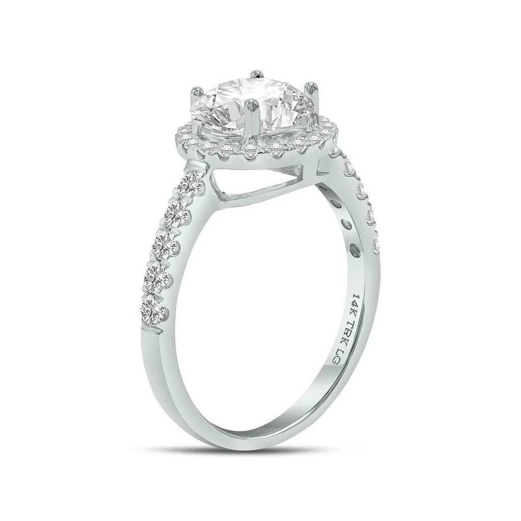 SSELECTS 2 Carat Tw Round Lab Grown Diamond Engagement Ring In 14K White Gold 2