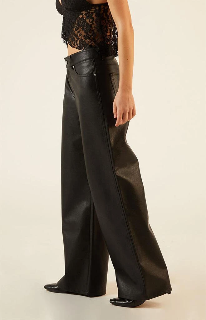 LA Hearts Faux Leather Wide Leg Pants 3