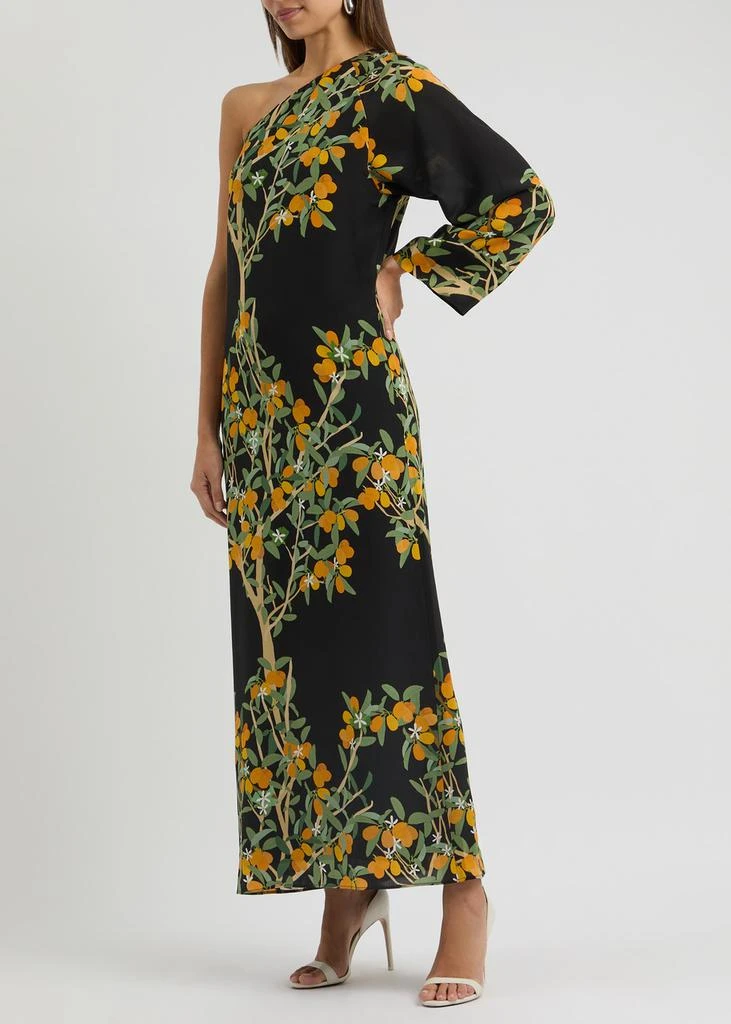 Bernadette Lola floral-print one-shoulder silk maxi dress 4