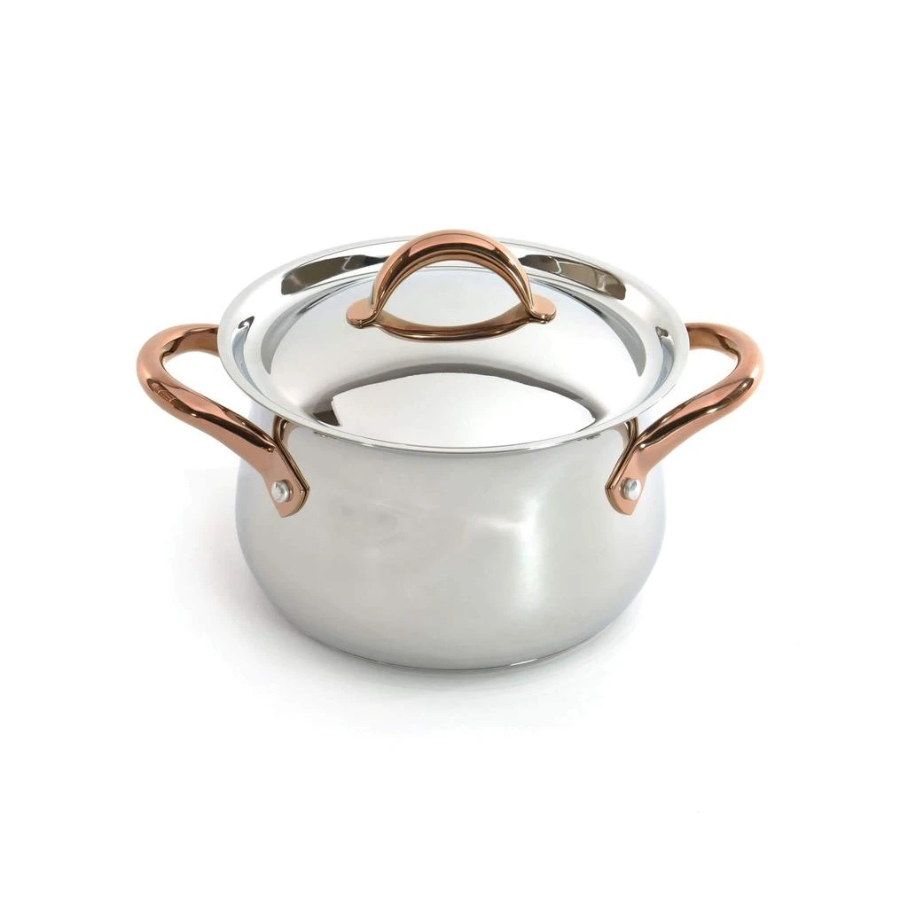 BergHOFF Ouro Gold 11Pc 18/10 Stainless Steel Cookware Set with Stainless Steel Lids 4
