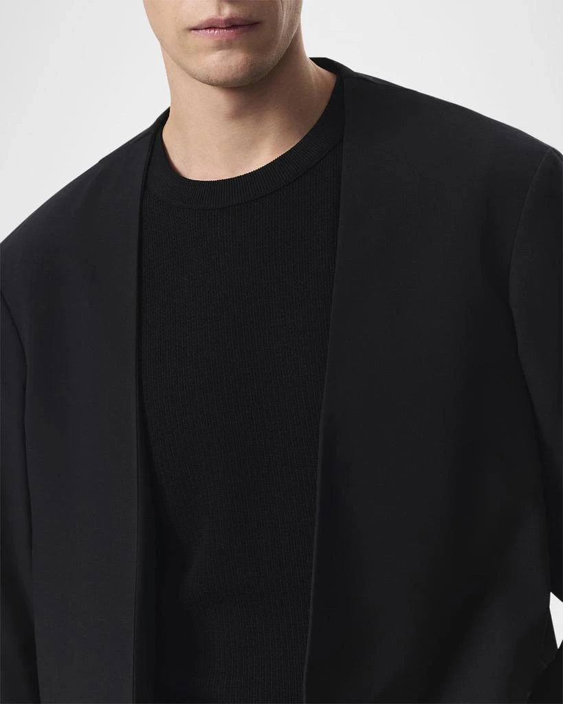 Rag & Bone Men's Collarless Ripstop Wool Blazer 5