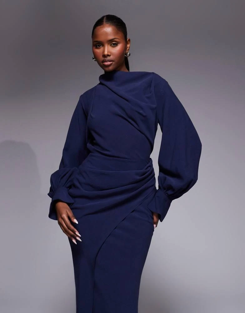 green off shoulder long sleeve dress Off Shoulder Long Sleeve Corset Elegant Prom Dress XF05708